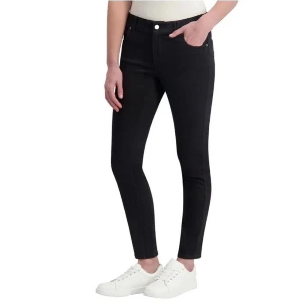 Nautica Women's Sateen Midrise Slim Leg Jeans, Black, Size 14, NWOT
